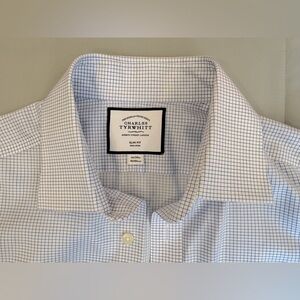 Charles Tyrwhitt Non-Iron Twill Mini Grid Check Shirt